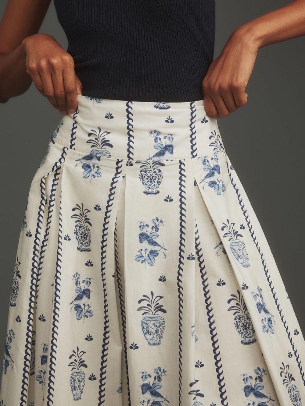 Lalibela Maxi Skirt - Blue Pattern - Picture 4 of 6